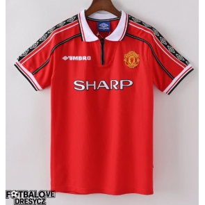 Manchester United 1998-1999 Retro Domácí Dres Krátký Rukáv
